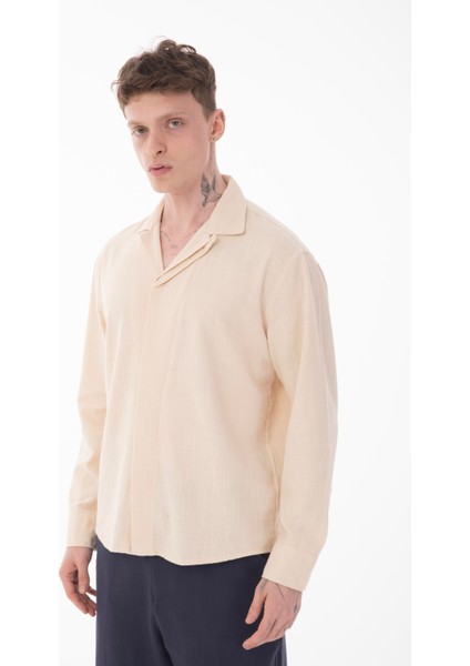 R-6059 Gizli Pat Detaylı Uzun Kol Gömlek modelleri