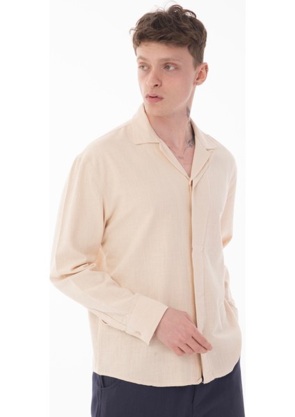 R-6059 Gizli Pat Detaylı Uzun Kol Gömlek indirimleri