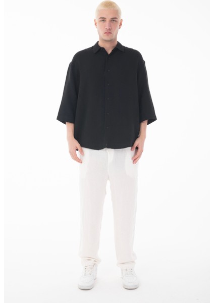 R-6049 Ayaklı Yaka Fakir Kol Müslin Gömlek