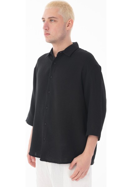 R-6049 Ayaklı Yaka Fakir Kol Müslin Gömlek fiyatları