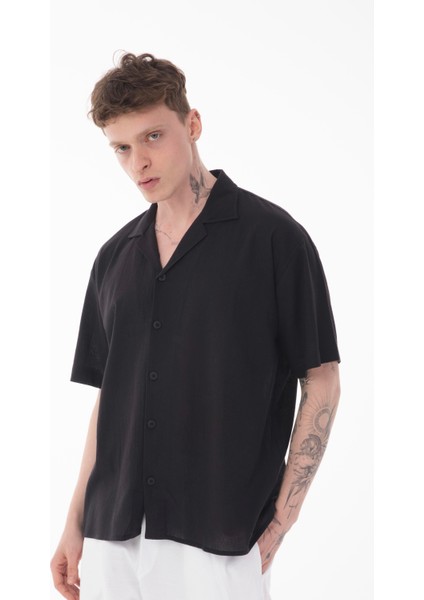 R-6045 Apaç Yaka Kısa Kol Krinkıl Gömlek fiyatları