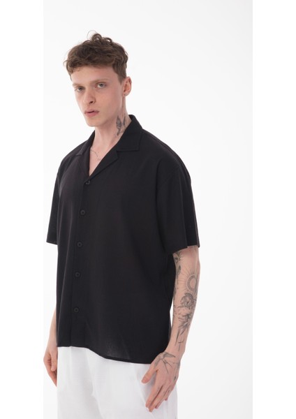 R-6045 Apaç Yaka Kısa Kol Krinkıl Gömlek fırsatları