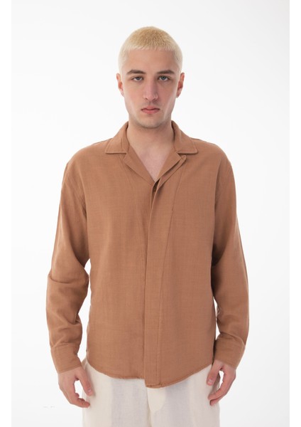 R-6059 Gizli Pat Detaylı Uzun Kol Gömlek fiyatları