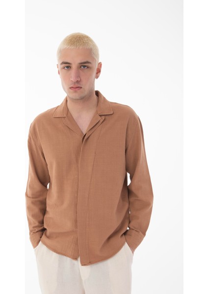 R-6059 Gizli Pat Detaylı Uzun Kol Gömlek indirimleri