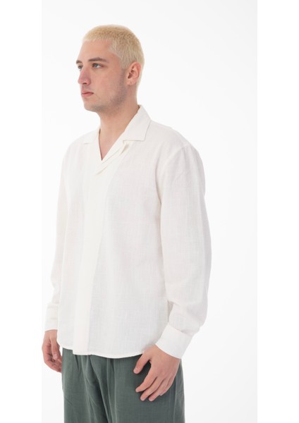 R-6059 Gizli Pat Detaylı Uzun Kol Gömlek modelleri