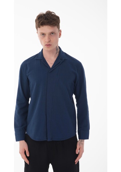 R-6059 Gizli Pat Detaylı Uzun Kol Gömlek fiyatları