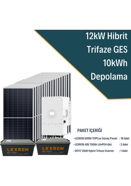 12KW Trifaze Hibrit Sistem 2