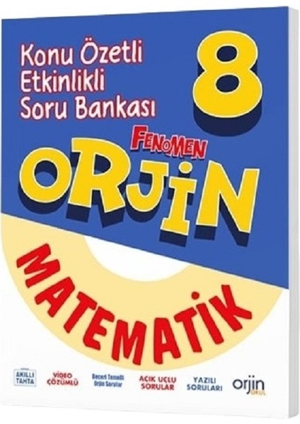 Orjin Okul 2026 8. Sınıf Matematik Konu Özetli Soru Bankası