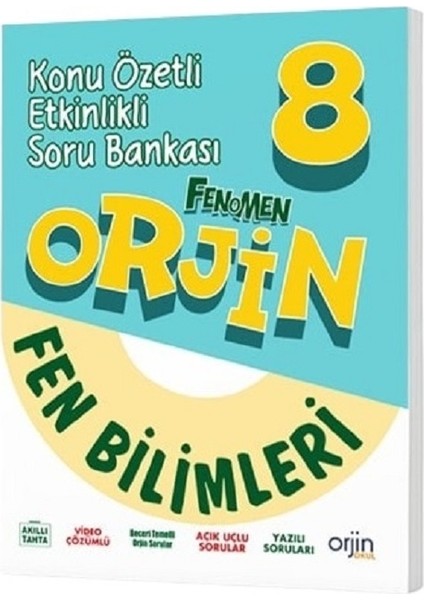 Orjin Okul 2026 8. Sınıf Fen Bilimleri Konu Özetli Soru Bankası