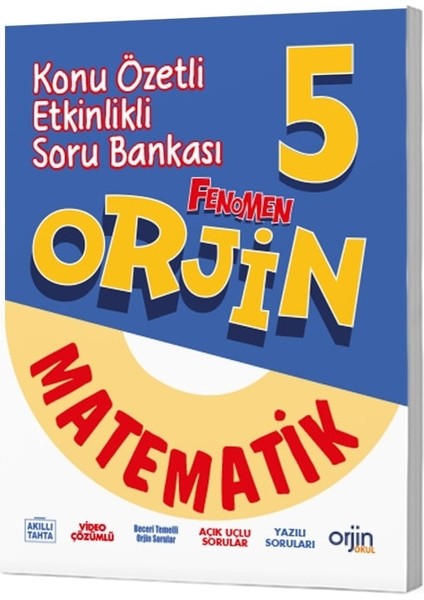 Orjin Okul 2026 5. Sınıf Matematik Konu Özetli Soru Bankası Güncel Müfredat