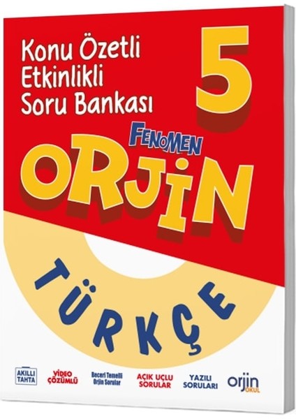 Orjin Okul 2026 5. Sınıf Türkçe Konu Özetli Soru Bankası Güncel Müfredat