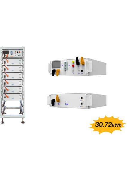 Teknovasyon Arge Deye Yüksek Voltaj Lityum Akü 30.72 Kwh