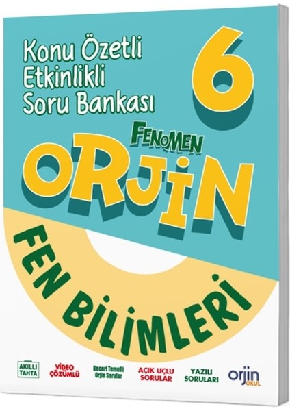 Orjin Okul 2026 6. Sınıf Fen Bilimleri Konu Özetli Soru Bankası Güncel Müfredat