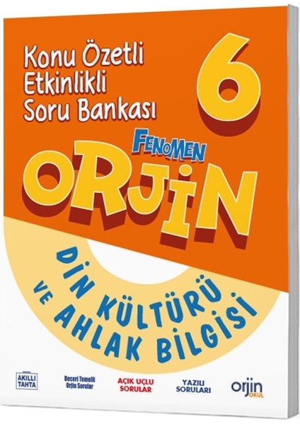 Orjin Okul 2026 6. Sınıf Din Kültürü Konu Özetli Soru Bankası Güncel Müfredat