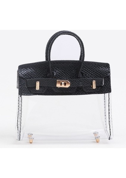 Bayan Güzel Narin Şeffaf Kulaklık Araba Anahtarı Çanta (Yurt Dışından)