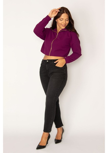 Kadın Antrasit Likraklı 5 Cep Kot Pantolon 65N34335 fiyatları