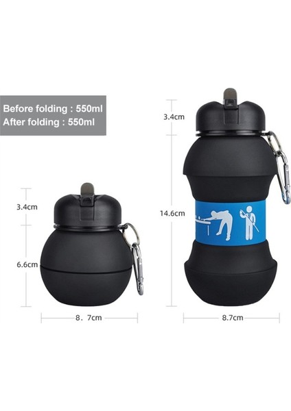 Dışarıdaki Spor Şişesi Silikon Kapatıcı Bardak (Yurt Dışından)