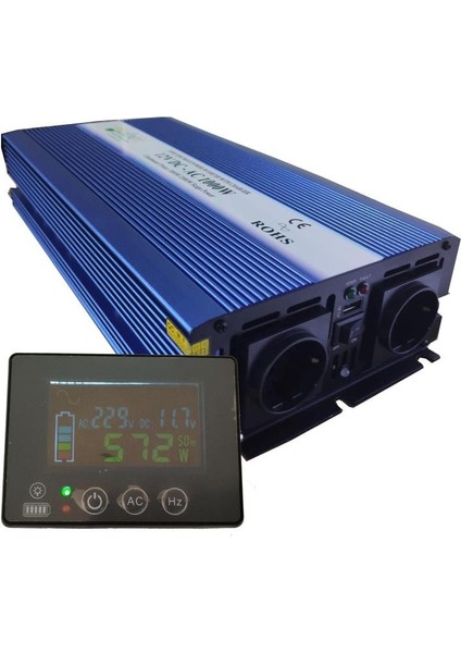 Teknovasyon Arge Alpex 1000 Watt 12 Volt Tam Sin. Ups Bluetooth Ekranlı Inverter fırsatları