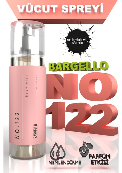 NO:122 Body Mist Kadın 200 ml Edt