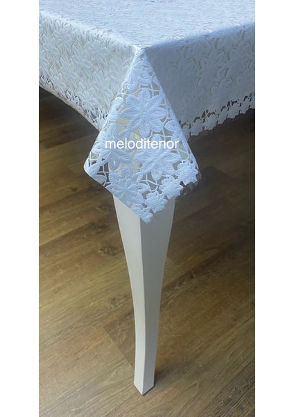 Şeffaf Kaplama Yıldız Papatya Çiçeği Desen Silikonlu Kaymaz Pvc Muşamba Masa Örtüsü indirimleri