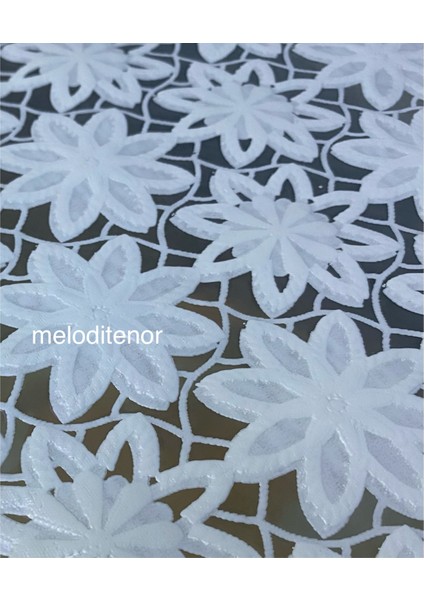 Şeffaf Kaplama Yıldız Papatya Çiçeği Desen Silikonlu Kaymaz Pvc Muşamba Masa Örtüsü