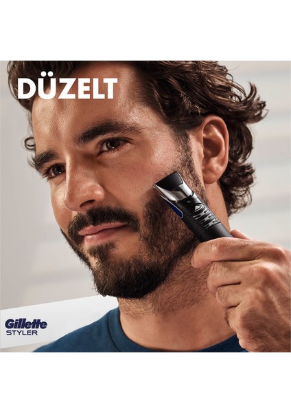 Fusion Styler 4'ü 1 Arada Hassas Vücut Tüyü ve Sakal Düzeltici Tıraş Makinesi ve Kenar Düzeltici
