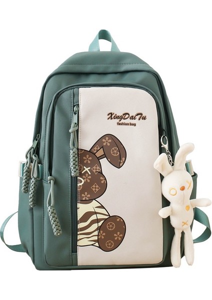 Rahat Kolej Tarzı Büyük Kapasiteli Kore Tarzı Öğrenci Okul Çantası, Kontrast Renklerle Kore Tarzı Ortaokul ve Lise Öğrencisi Sırt Çantası (Yurt Dışından)