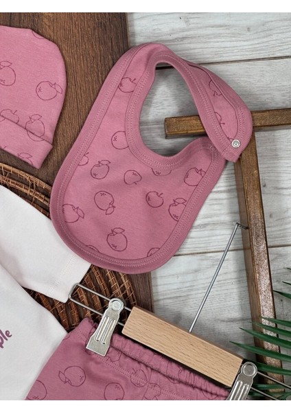 Mevsimlik Yenidoğan 5li Bisiklet Yaka Kız Bebek Hastane Çıkış Seti fırsatları