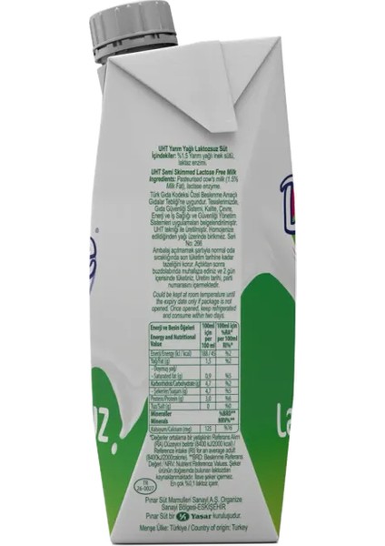 Denge Laktozsuz Süt 500 ml x 6 Adet fırsatları