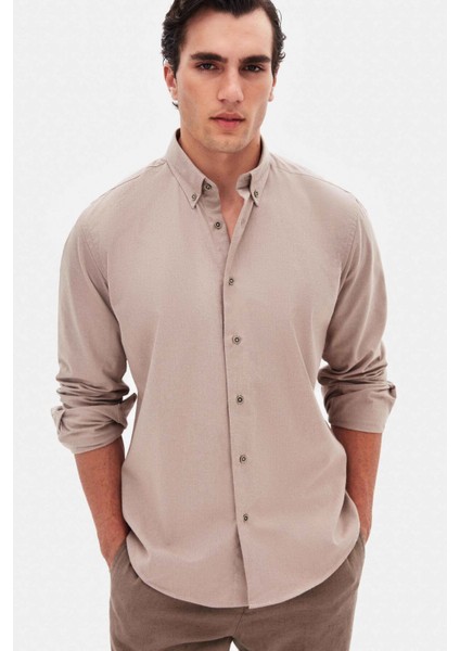 Regular Fit Vizon Düz Kışlık Gömlek 7HC02ORT13265 fiyatları