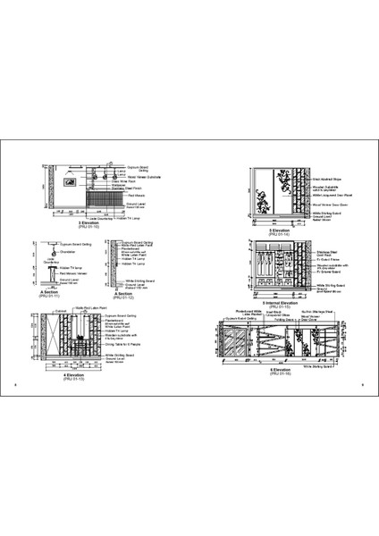 One Floor Houses & Villas Cad Atlas (Eki: CAD Klasörleri) modelleri