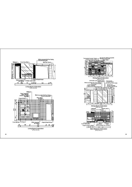 One Floor Houses & Villas Cad Atlas (Eki: CAD Klasörleri)