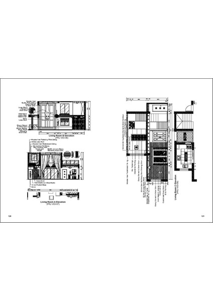 One Floor Houses & Villas Cad Atlas (Eki: CAD Klasörleri)