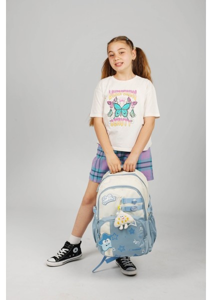 Lisanslı Twil Yıldız Desenli Günlük Sırt Çantası,peluş Oyuncak Hediyeli Okul Sırt Çantası indirimleri