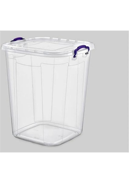 Bakliyat Kovası Şeffaf Kare 70 Lt ROYALEKS-E631