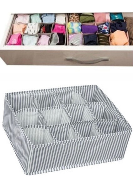 12 Bölmeli Çekmece Düzenleyici Kullanışlı Çekmece Organizeri