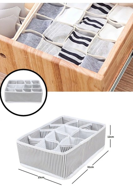 12 Bölmeli Çekmece Düzenleyici Kullanışlı Çekmece Organizeri fiyatları