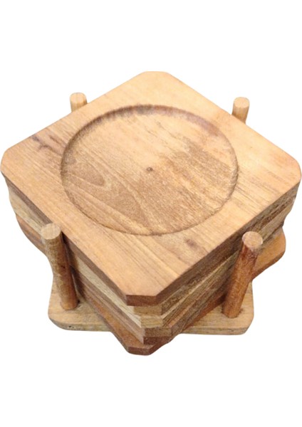 Ceviz Ağacından Bardak Altlığı Takımı: Zarafet ve Doğallık Sofralarınızda fiyatları