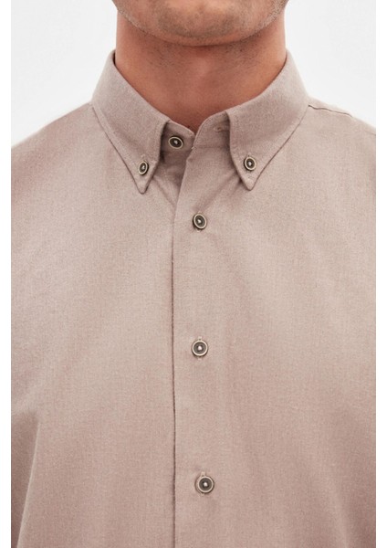 Regular Fit Vizon Düz Kışlık Gömlek 7HC02ORT13265