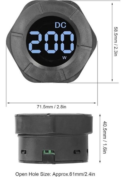 PZEM-019W Dc 10A 3000W Dijital Wattmetre modelleri