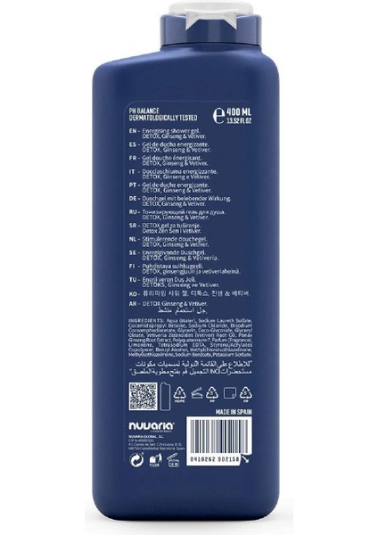 Ginseng & Vetiver Detoks Etkili Duş Jeli 400 ml fiyatları
