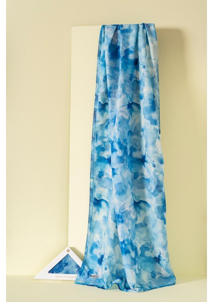 Kadın Desenli Aquarelle Soft Şal