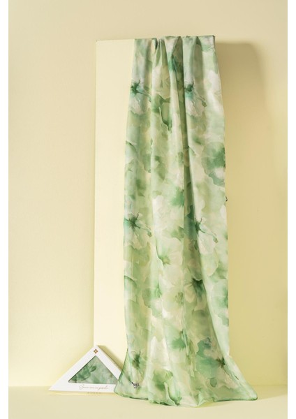 Kadın Desenli Aquarelle Soft Şal