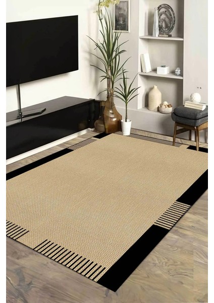 Dijital Kaymaz Yıkanabilir Jüt Görünümlü Salon Halısı Mutfak Halısı Balkon Halısı Yolluk Ev Dekor DC-7255