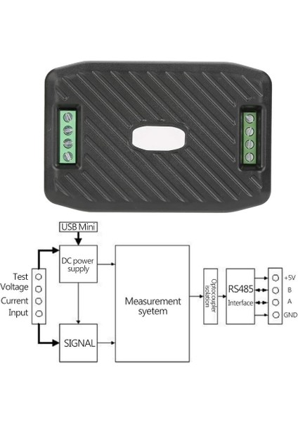 PZEM-017 0-300V 300A Dc Güç Iletişim Modülü + 300A Şönt + USB-RS485 modelleri