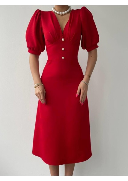 Soonaksesuar Linda Midi Elbise