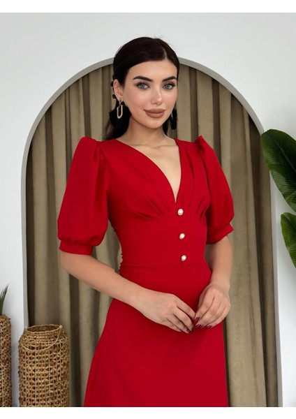 Soonaksesuar Linda Midi Elbise