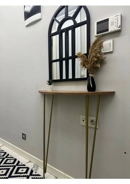 Yarım Ay Oval Kenar Dresuar Atlantik Çam 100CM Gold Ayak fiyatları