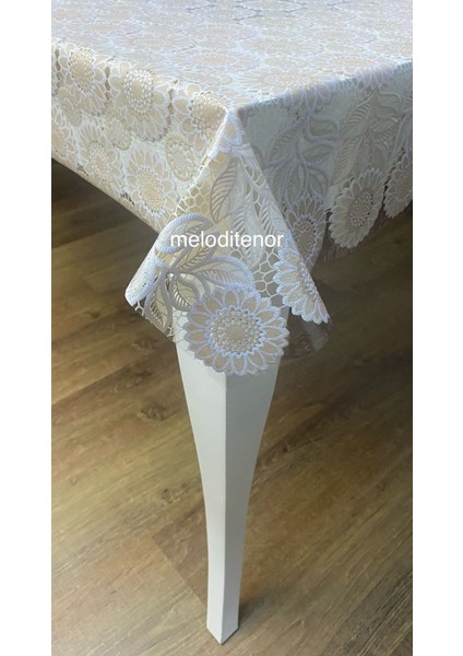 Şeffaf Kaplama Ayçiçeği Desen Silikonlu Kaymaz Lüks Pvc Muşamba Masa Örtüsü fiyatları