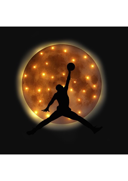 Kişiselleştirilebilir Ledli Işıklı Epoksi Cam Katmanlı Tablo Alessi Dolunay